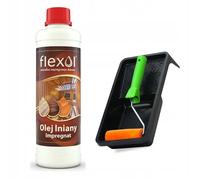 Flexol, Huile de lin, pour bois, mat, imprégnation, 1,2 kg, 10-40 m²/l, pour ruches d'abeilles et surfaces en bois, 1L, Liquide