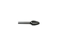 Flexovit 07660717864 Fraises à carbure de tungstène Double coupe Ogive sphérique Forme F 10 mm D1 x 19 mm L1 x 6 mm D2 x 65 mm L2