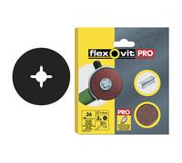 Flexovit 63642527562 Aluminium Oxyde Fibre Disques 115mm Fin 80G - Paquet De 10
