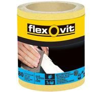 Flexovit 63642569909 Haute Performance Ponçage Rouleau 115mm X 5m Extra Gros 40G