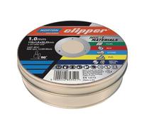 Flexovit Clipper Lot de 10 disques à tronçonner multi-matériaux 115 x 22,23 mm