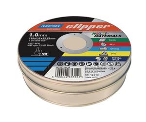 Flexovit Clipper Lot de 10 disques à tronçonner multi-matériaux 115 x 22,23 mm
