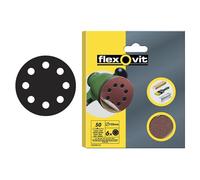 Flexovit - Disques abrasifs auto-agrippants 125mm 80G (Pack de 15)