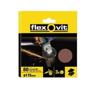 Disque Fibre En Oxyde D'Aluminium Flexovit 115Mm Fin 80G (Paquet De 10) FLV27562