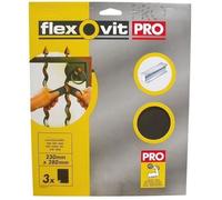 FLEXOVIT Lot de 3 Toiles Émeri - Assortiment