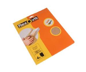Flexovit papier de verre les feuilles abrasives 230 x 280 mm fine 120g (4)