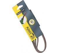 Flexovit Powerfile Lot de 4 bandes abrasives 454 x 13 mm Medium 80 g