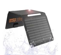 FlexSolar Chargeur de panneau solaire 20 W 5 V USB-A USB-C Sortie Portable Pliable Petite Puissance IP67 Étanche Camping Randonnée Urgence pour téléphones Banques d'alimentation Ventilateurs de lampe