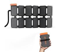 Flexsolar Mini chargeur solaire pliable 36 W - Panneau solaire résistant à l'eau - Avec ports USB-A/USB-C/CC - Pour stations d'alimentation, smartphones, tablettes, banques d'énergie, camping