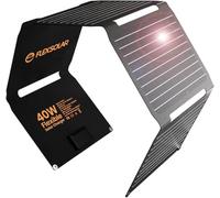 FlexSolar Panneau solaire 40 W, chargeur solaire amélioré PD2.0 USB-C, QC3.0 USB-A et panneau solaire DC IP67 étanche pour petites centrales électriques, téléphones, batteries externes