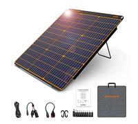 FlexSolar Panneau Solaire Portable 60W - Sortie USB-C PD45W QC3.0 et DC, ETFE Étanche - Monocristallin Pour Camping, Téléphones Portables