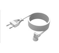 Flexson Câble d'alimentation pour SONOS Era 100 et 300, Ray, Arc, SUB (GEN 3), SUB-Mini, AMP, Beam, Play Base, PLAY5 (GEN 2) - Blanc (UE) 5 m