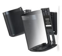 Flexson Supports Muraux pour Sonos One, One SL et Play:1 - Noir (Paire)