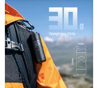 FLEXTAIL ZERO PUMP - Gonfleur électrique de pompe à air de camping portable 30 g pour coussinets de couchage, 1 batterie rechargeable incluse Black