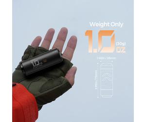 FLEXTAIL ZERO PUMP - Pompe à air de camping 30 g, gonfleur électrique portable pour coussinets de couchage, 1 batterie rechargeable incluse Black