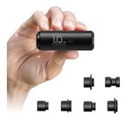 FLEXTAILGEAR Mini pompe à air, 28 g, ultralégère, 3,5 kPa 200 l/min, gonflage et dégonflage rapides, batterie interchangeable, 6 buses pour matelas de camping, matelas à air, sacs sous vide