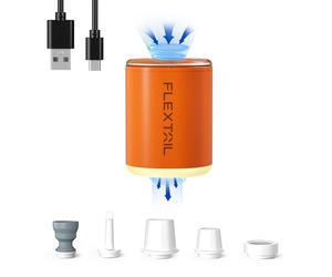 FLEXTAILGEAR Tiny Pump 2X Pompes à air électriques avec Batterie de 1300 mAh Petite Pompe USB Rechargeable pour gonflage pour lit pneumatique, Matelas Gonflable, Sac sous Vide,1pc