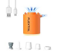 Flextailgear Tiny Pumpx2024-47g Mini Pompe À Air Rechargeable Avec Lumière De Camping Pour Flotteurs De Piscine Sacs Sous Vide Pour Matelas Pneumatique.Orange With Light.
