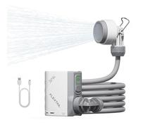 FLEXTAILGEAR Tiny Shower Douche de camping portable d'extérieur avec pompe, tuyau de 2,2 m, charge USB-C et deux modes de débit d'économie d'eau, pour le jardin, les voyages, la plage et les animaux