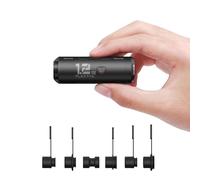 FLEXTAILGEAR Zero Pump, 34 g Ultralégère Pompe à Air Électrique Rechargeable, 2,5 kPa, 180 l/Min, Gonflage et Dégonflage Rapide, 6 Buses pour Matelas de Camping, Matelas à Air, Sacs sous Vide