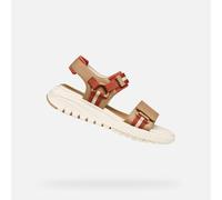 Geox Femme D Flextride S C Sandale cale, Beige Brick, 41 EU