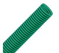 FLEXTUBE GR Ø 38mm (1 1/2") Longueur 20m Tuyau spirale en PVC comme tuyau d'aspiration et de refoulement, poids moyen, flexible, vert, transparent