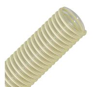 Flextube PU L-AS 40 mm, longueur au mètre - Tuyau léger en polyuréthane, tuyau d'aspiration avec spirale en PVC, antistatique, tuyau de transmission, tuyau d'aspiration