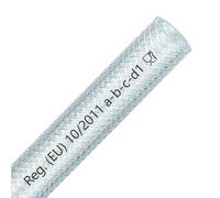 FLEXTUBE TX Ø 12mm x 3mm, 20m de long, Qualité alimentaire, tuyau en PVC pour air comprimé, résistant à l'air, à l'eau, aux huiles conditionnelles et aux produits chimiques