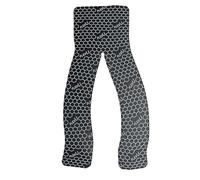 FlexU Pro-Combo-Pack ; Rouleau de kinésiologie noir prédécoupé en forme de Y ultra large de 10 cm beige et de 5 cm en continu de 5 mètres (noir)