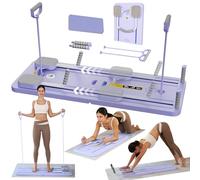 FlexuraFit Machine de reformage de Pilates améliorée pour la Maison, Planche Abdominale multifonctionnelle, Rebond Automatique, Planche d'entraînement pour Tout Le Corps