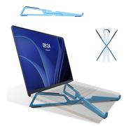 FlexVerk Support portable pour ordinateur portable, pliable, léger et ergonomique, compatible avec Apple MacBook Pro & Air, Lenovo, HP, Dell, Asus, Acer, Razer, et plus encore de 10 à 16 pouces, bleu