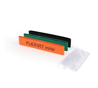 FLEXVIT Lot de 3 et 6 bandes de fitness pour exercices généraux de stabilisation, étirement et mobilisation, différentes épaisseurs, pour débutants et professionnels