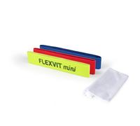 FLEXVIT Lot de 3 et 6 bandes de fitness pour exercices généraux de stabilisation, étirement et mobilisation, différentes épaisseurs, pour débutants et professionnels