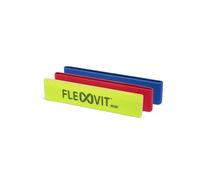 FLEXVIT Lot de 3 Mini Bandes (Jaune, Rouge, Bleu) - pour stabilisation, étirement et mobilisation, différentes épaisseurs, pour débutants et Pros, lavables.