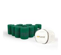 FLEXVIT Mini Lot de 10 Élastiques Musculation | Bandes de Résistance pour Équipes, Écoles & Préparation Physique | 6 Niveaux de Résistance | Lavable & Ultra-résistant | Fabriqué en Allemagne