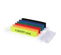 FLEXVIT Mini lot de 3 et 6 bandes de résistance pour exercices de stabilisation générale, étirement et mobilisation, différentes forces, pour débutants et professionnels