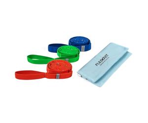 FLEXVIT Multi All Stretch Lot de 3 Élastiques Musculation avec Boucles | Bandes de Résistance pour Corps Entier, Yoga, Pilates & Mobilité | Lavable & Ultra-résistant | Fabriqué en Allemagne