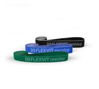 FLEXVIT Revolve Set Gym 3 pièces - Bandes élastiques (Moyen, Fort, Extrême) pour entraînement de Force, 1000 mm, Oeko-Tex, Made in Germany