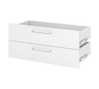 FlexWall | 1 HC | 2 tiroirs - Blanc
