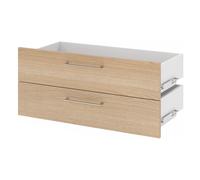 FlexWall | 1 HC | 2 tiroirs - Chêne