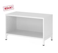 FlexWall | 1 HC | Corps avec bâti de socle - Blanc