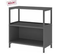 FlexWall | 2 HC | Corps + cadre | avec bâti de socle - Graphite