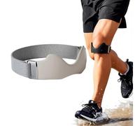 Flexwrap Genouillère Rotulienne Ajustable Antidérapante,Flex Wrap Sangle De Tendon Rotulien,Stryde Silicone Patellar Tendon Support Strap,Pour Genou Du Sauteur,Course à Pied Basket Volley Squat (Gris)