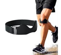 Flexwrap Genouillère Rotulienne Ajustable Antidérapante,Flex Wrap Sangle De Tendon Rotulien,Stryde Silicone Patellar Tendon Support Strap,Pour Genou Du Sauteur,Course à Pied Basket Volley Squat (Noir)