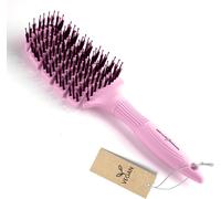 Flexy Shape Brush (Large)Hair Brush For Extra Gentle Detangling.Hair Brush With Ergonomic Handle,With Vegan Bristles And Nylon Pins For Hair