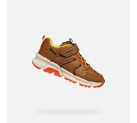 Geox J Flexyper Plus Boy Basket, Marron/Orange, 38 EU