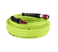 Flexzilla HFZP1450YW2-D Pro Tuyau à air avec ColorConnex Industrial Type D 15,2 m, robuste, léger, hybride, ZillaGreen-HFZP1450YW2-D, prise et coupleur, 6,35 mm x 15,2 m (pieds)