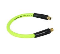 Flexzilla pivotant Whip Tuyau d'air, 1/2 in. X 0,6 m. (3/8 en. Mnpt pivotant X 3/8 en. Mnpt Extrémités), très résistant, léger, hybride Zillagreen - Hfz1202yw3s