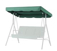 Flexzion Auvent de Remplacement pour balançoire extérieure - 168 cm x 114 cm pour balançoire Banc à 2 Places en Tissu d'ombrage imperméable et résistant aux UV pour Jardin, Patio, Cour,