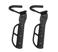 Flexzion Lot de 2 supports muraux verticaux pour vélo avec vis - Crochets de vélo faciles à accrocher/détacher pour intérieur, appartement, abri de jardin, jusqu'à 20 kg